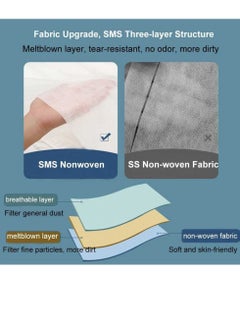 Generic 4 Pcs Travel Disposable Bedding Set, Travel Double Models Soiled Sleeping Bag Portable Non-Woven Bedspread Duvet Cover and Pillowcase Set, Suitable for Hotels, Camping and Overnight Stays  - Image 3