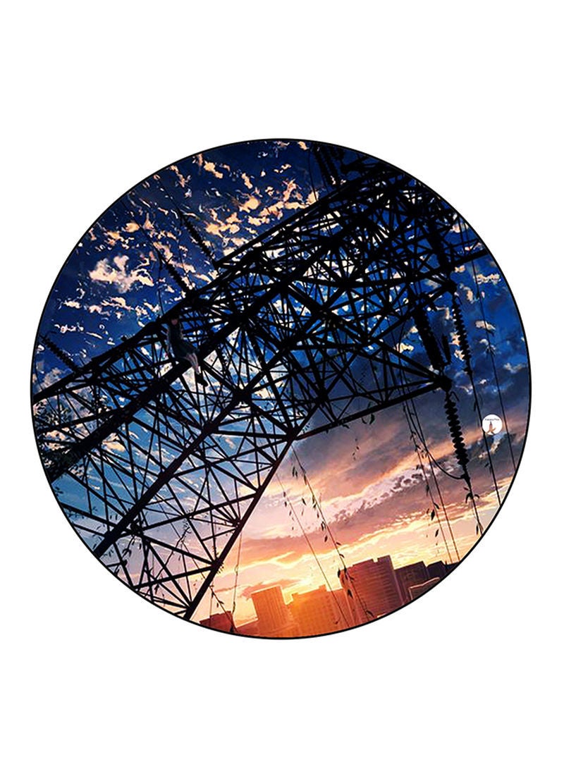 RKN City Printed Mouse Pad  Round  Multicolour