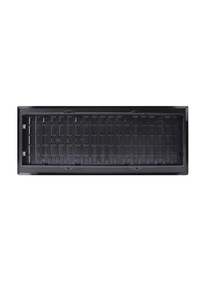 Decor Grates (4-Pack) AJH412-BLK Oriental Floor Register, 4x12 Inches, Textured Black Finish - Image 3