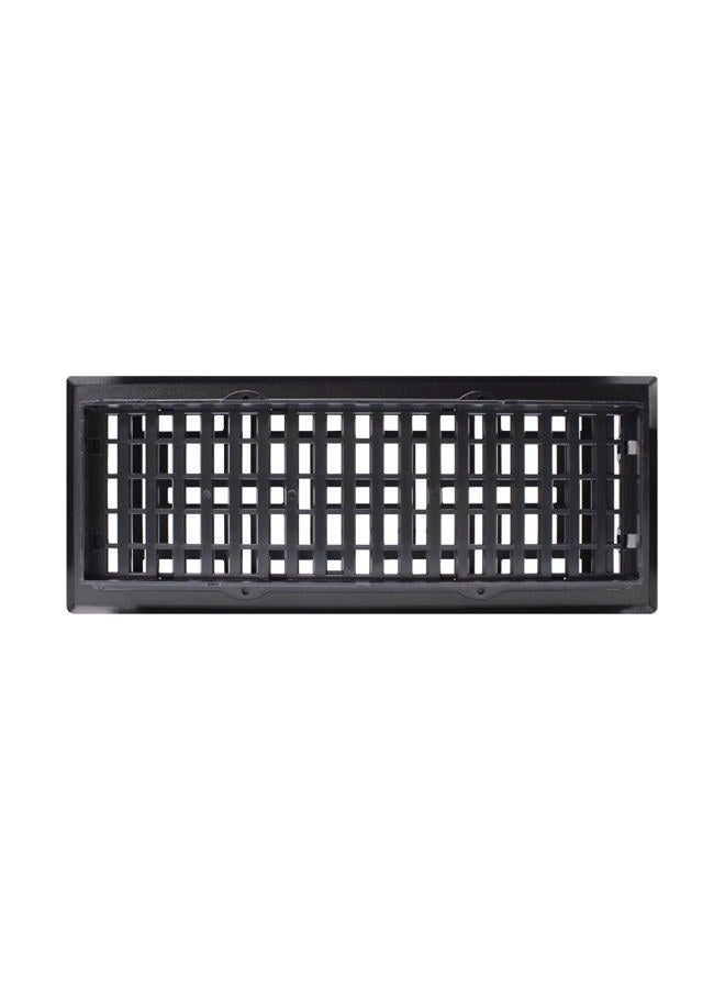 Decor Grates (4-Pack) AJH412-BLK Oriental Floor Register, 4x12 Inches, Textured Black Finish - Image 4