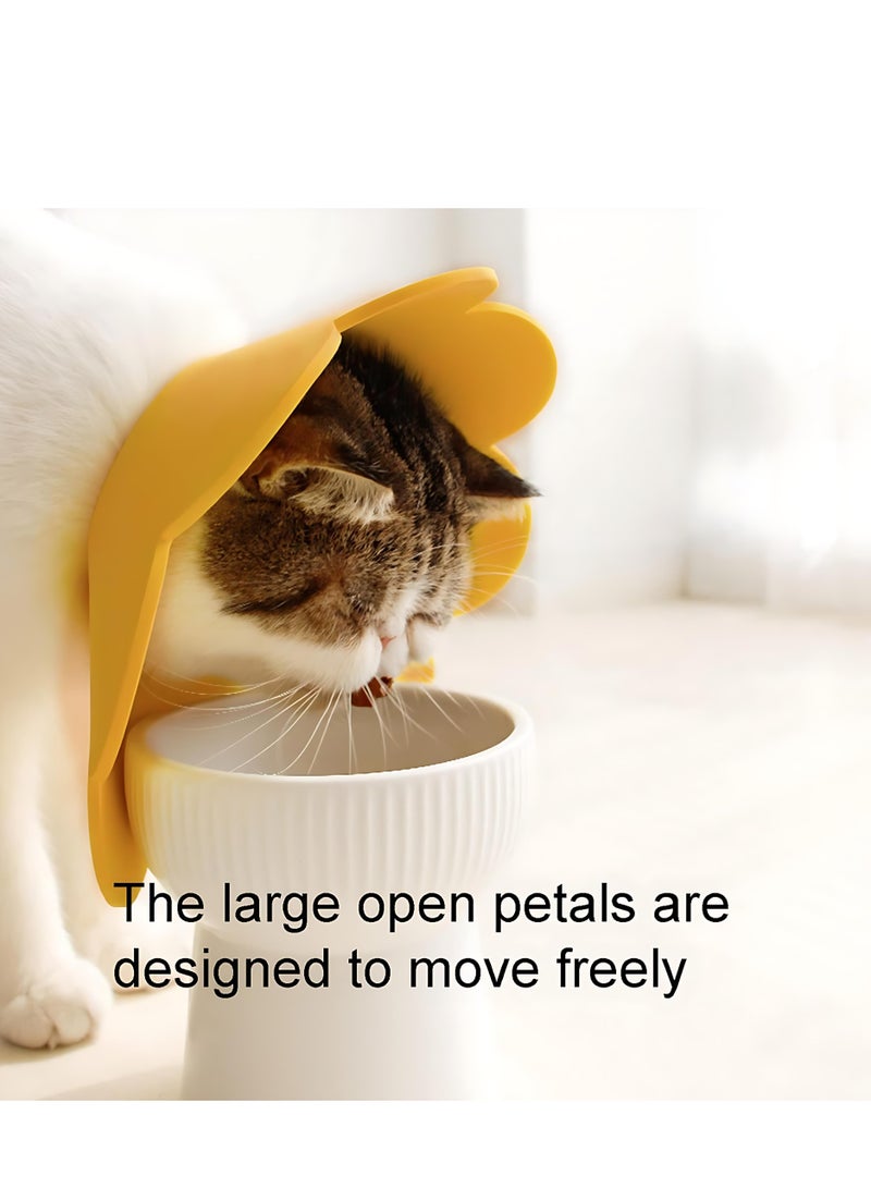 المي هومي طوق حماية القطط قابل للتعديل – طوق إليزابيث ناعم وخفيف للقطط بوزن 3–5 كجم – طوق تعافي للقطط بعد الجراحة والعناية والتنظيف والاستحمام – يمنع اللعق والعض والخدش – تصميم قابل للقص - Image 3