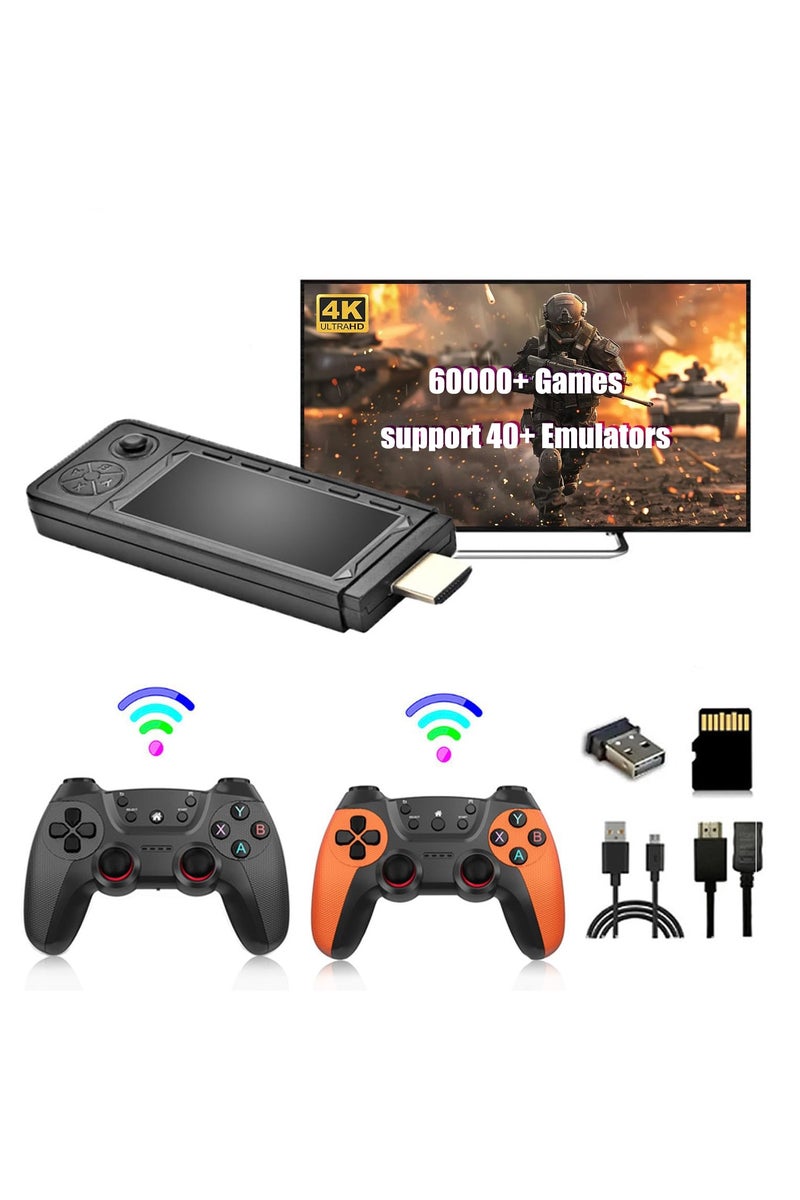 X9 Ultra 4K HD Arcade Home TV Mini Game Console Retro Game Simulator Host 2.4G Dual Wireless Controller, Rechargeable Gamepad 256G - Image 1