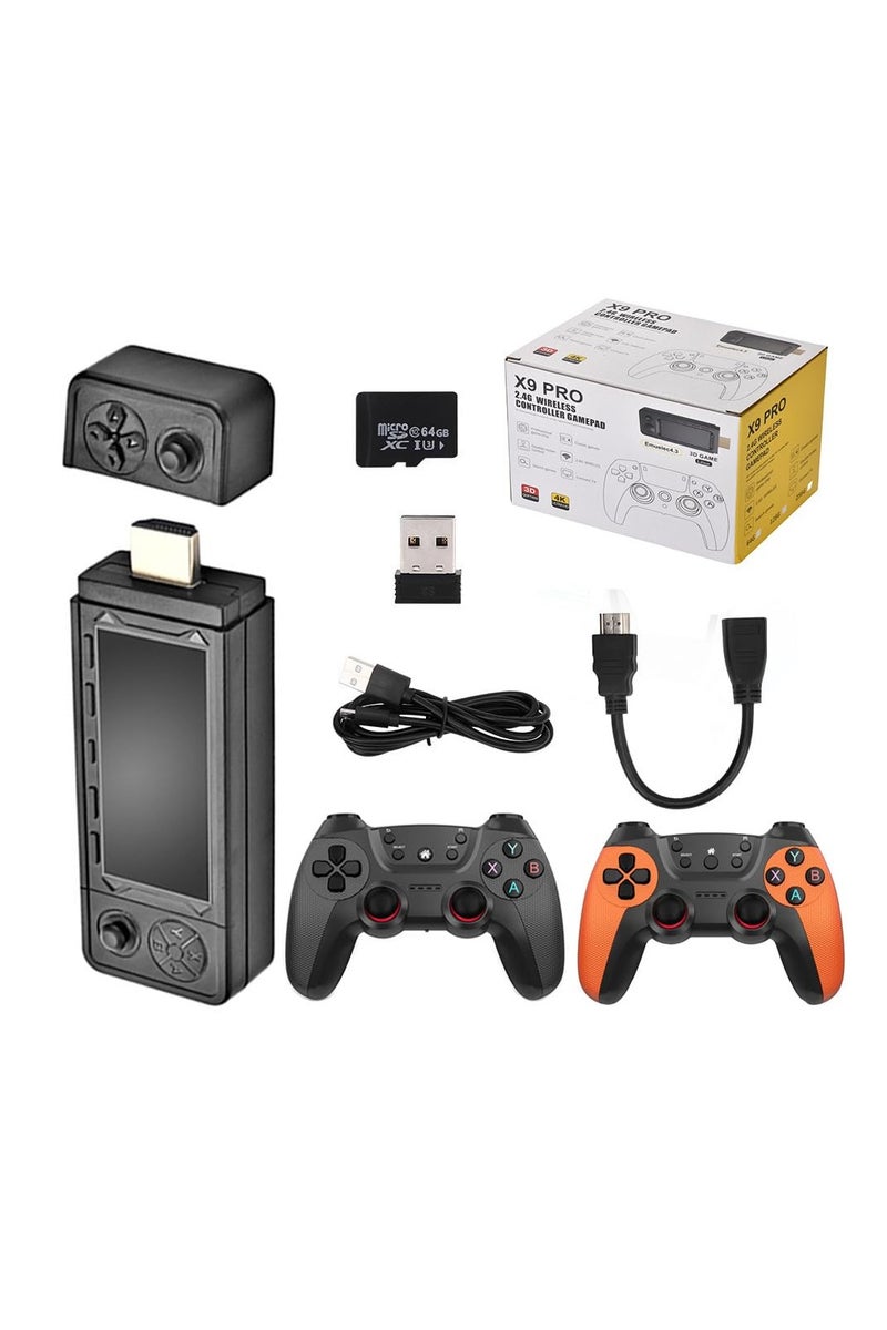 X9 Ultra 4K HD Arcade Home TV Mini Game Console Retro Game Simulator Host 2.4G Dual Wireless Controller, Rechargeable Gamepad 256G - Image 4