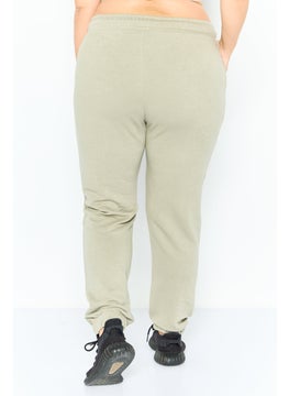 KANGOL Women Sportswear Fit Embroidered Outdoor Sweatpants, Sage Green  - Image 3