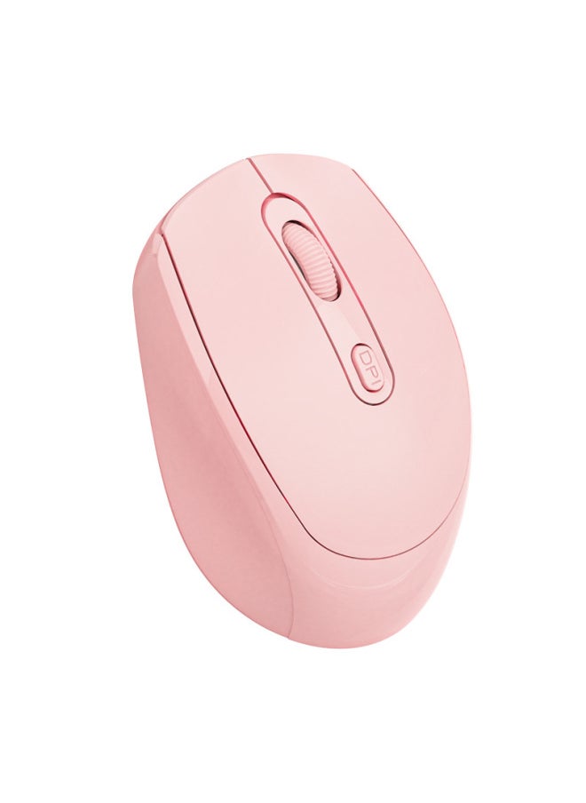 Generic - Spot Silent Wireless Mouse Rechargeable Dual-mode Bluetooth Mouse Gift Computer Office Macron Multi-color Optional-Color:Battery Model Dual-mode White (bring Your Own 2 Batteries) - Image 1