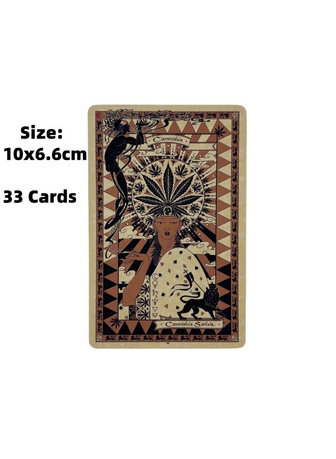 NIBEMINENT Magic Plant Divination Card Deck: 33 Tarot Cards - English Divination Card Set - Image 2