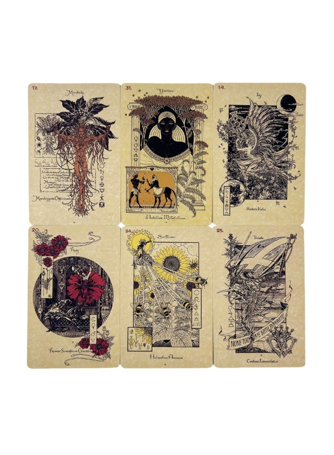 NIBEMINENT Magic Plant Divination Card Deck: 33 Tarot Cards - English Divination Card Set - Image 5