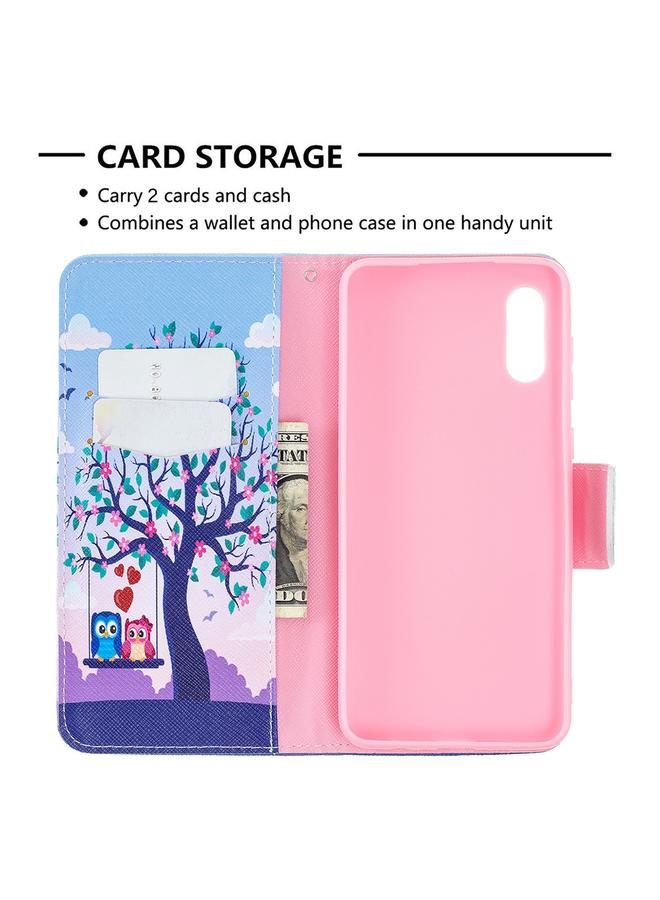 اس-توب جراب لهاتف Samsung Galaxy A02 / M02 بنمط رسم ملون، جراب جلدي قلاب أفقي مع حامل وفتحات للبطاقات ومحفظة - Image 5