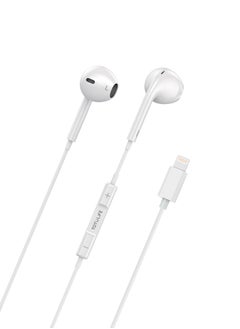 Totulife FAME Series Lightning In-ear Wired Earphones with Mic, Non Destructive Stereo Sound Quality, Comfortable Ear cavity- White  - Image 3