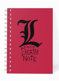 Death Note A5 Notebook Death Note Anime A5 Size Spiral Notebook Japanese Comic Style Manga Spiral Notebook L Lawliet detective-Kira