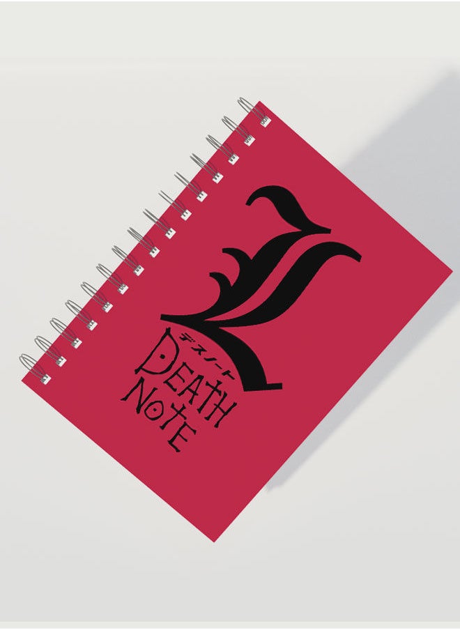 LIT - Death Note A5 Notebook Death Note Anime A5 Size Spiral Notebook Japanese Comic Style Manga Spiral Notebook L Lawliet detective-Kira - Image 1