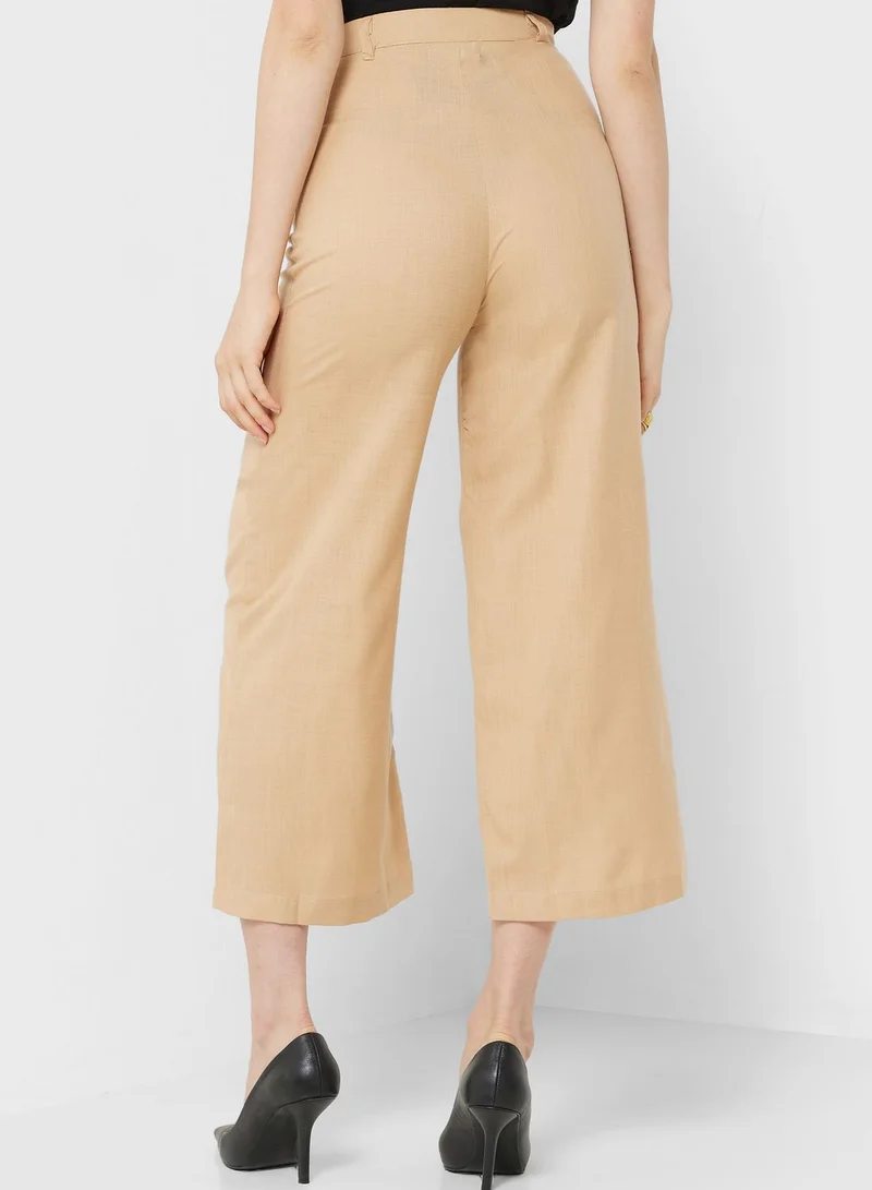 Khizana Pocket Detail High Waist Pants