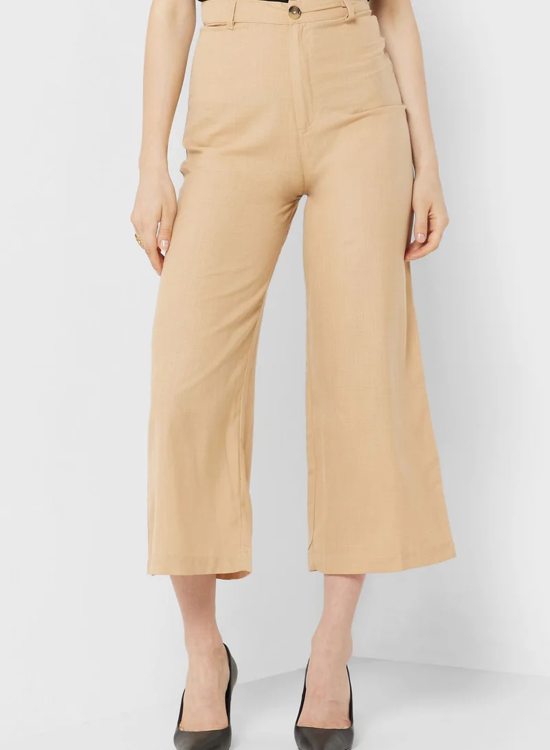 Khizana Pocket Detail High Waist Pants