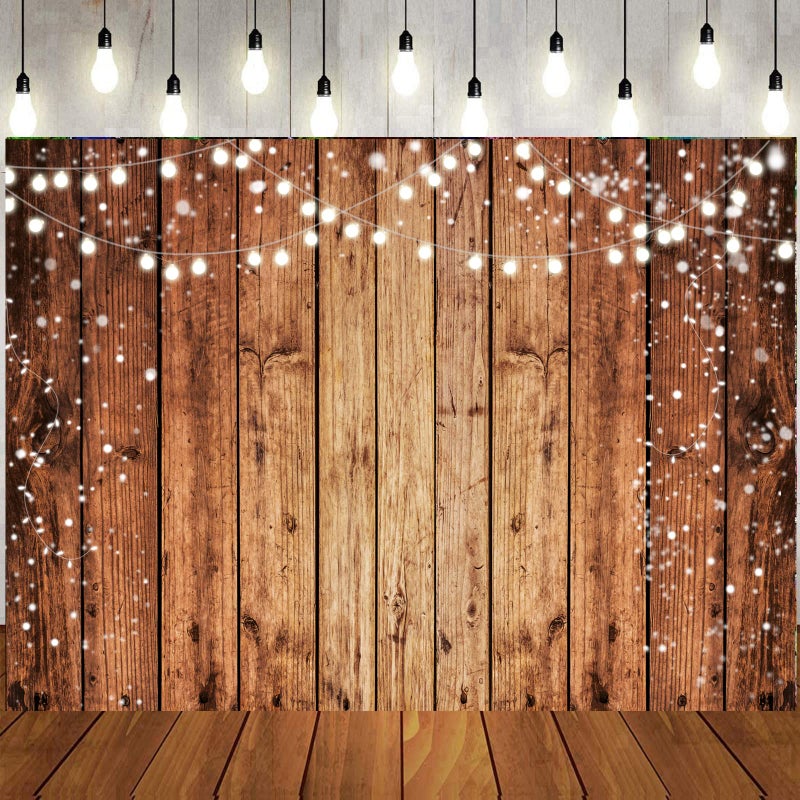LTLYH 7x5ft Brown Wood Photography Backdrop Photographers Brown Photo Backdrop Retro Wood Wall Backdrop Baby Shower Birthday Party Banners Backdrop 216 - Image 2