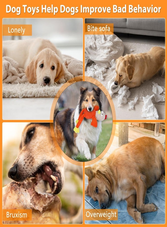 Drmstow Squeaky Large Dog Toys with Crinkle Paper, Interactive Puppy Toys, Tough Dog Pull Toy, Tug of War Dog Chew Toys for Small, Medium, Large Dogs - Image 4
