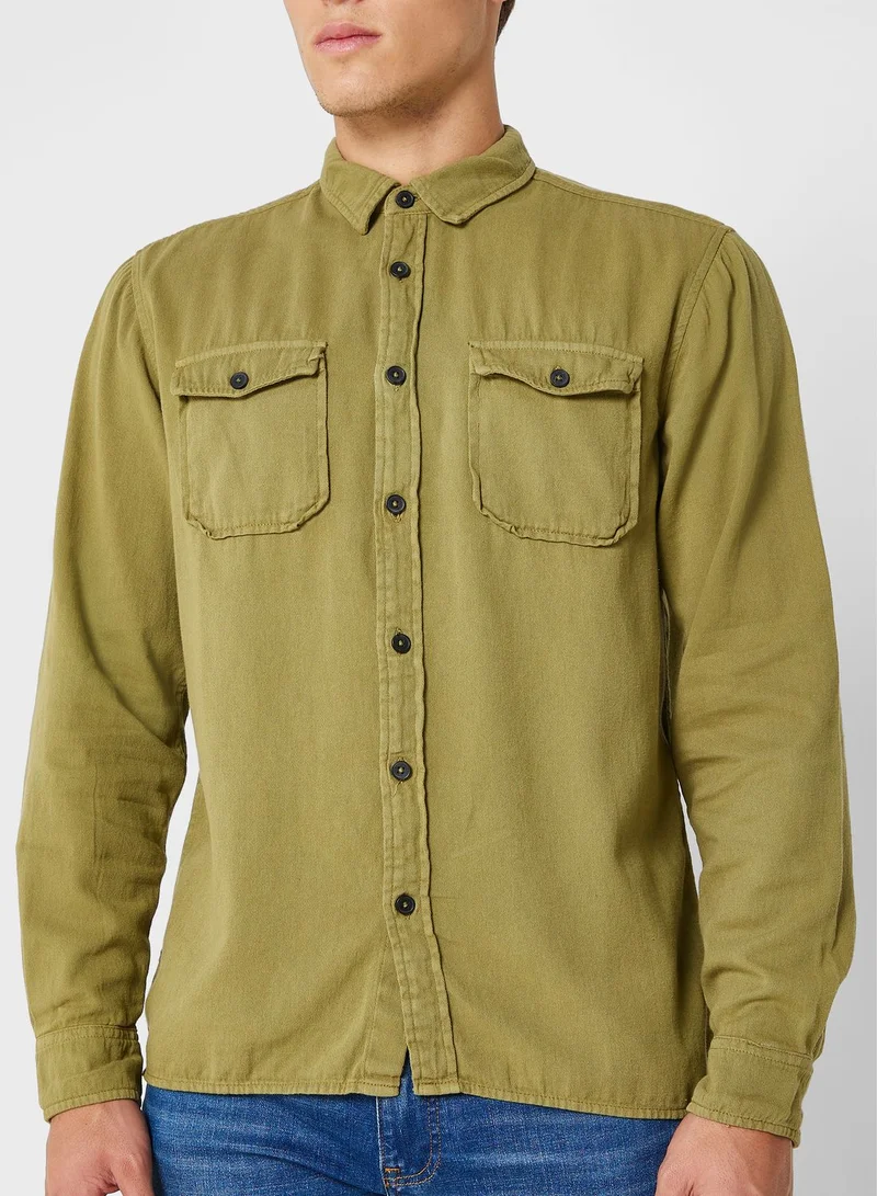 Seventy Five Long Sleeve Twill Shirt