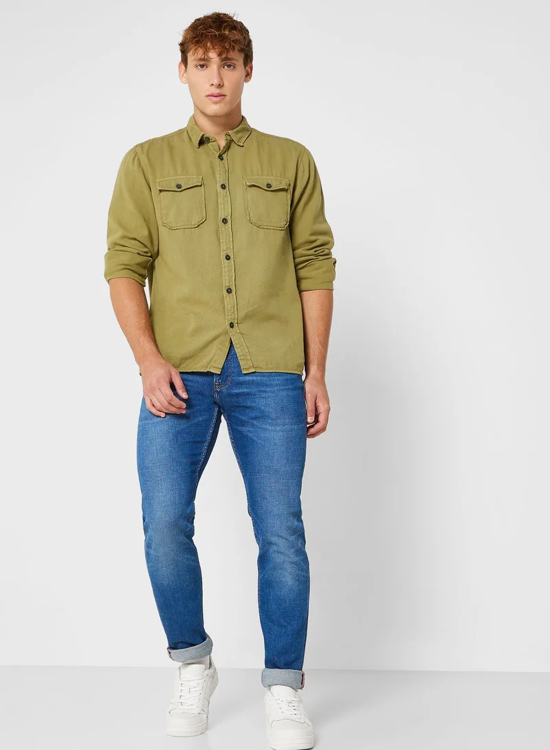 Seventy Five Long Sleeve Twill Shirt