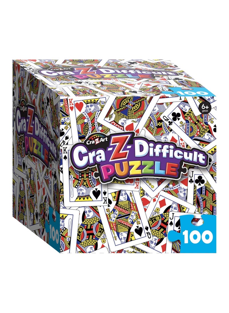 Cra-Z-Art Difficult 100 Piece Jigsaw Puzzle - House of Cards - Image 1