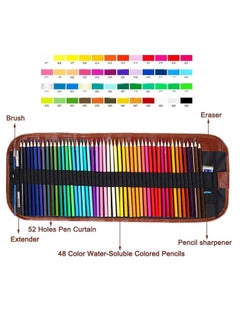 Y&D Colouring Pencils, Professional Set of 48 Colours in a Tin Box, Soft Wax-Based Cores, for Drawing, Sketching, Shading & Coloring, Vibrant Coloured Pencils Adults Pro Artists  - Image 2