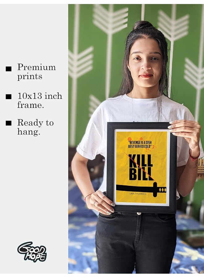 GRAY WALL Good hope PlexiGlass Hollywood Poster Kill Bill Quentin Tarantino Movie Art Framed Poster, multicolour, Print, 10inch x 13inch For Room Office - Image 3