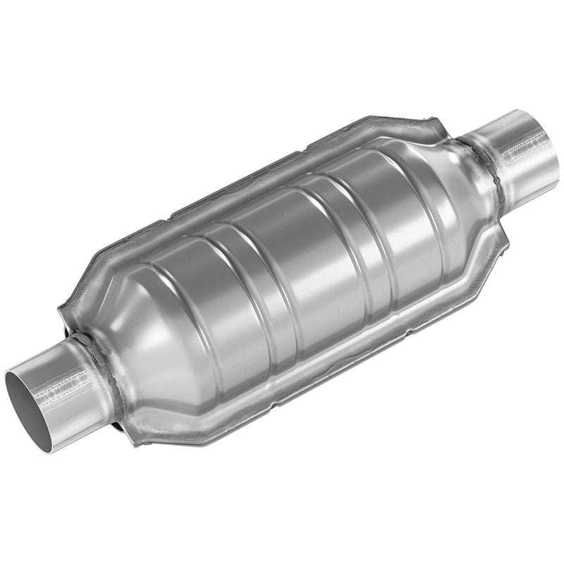 ASOPARTS 25 Universal Catalytic Converter 25 InletOutle Cat Converter with Heat Shield and O2 Port