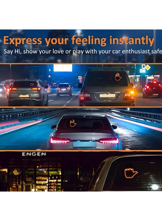 Car Hand Gesture LED Finger Light with Remote Control - Image 4