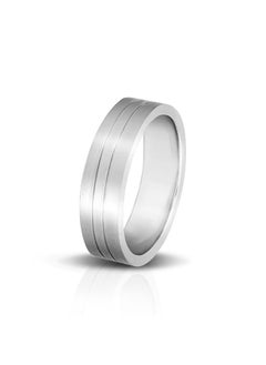 STARGEMS Two Lines Carve Women Wedding Ring  - Image 2