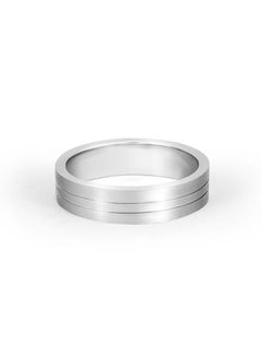 STARGEMS Two Lines Carve Women Wedding Ring  - Image 1
