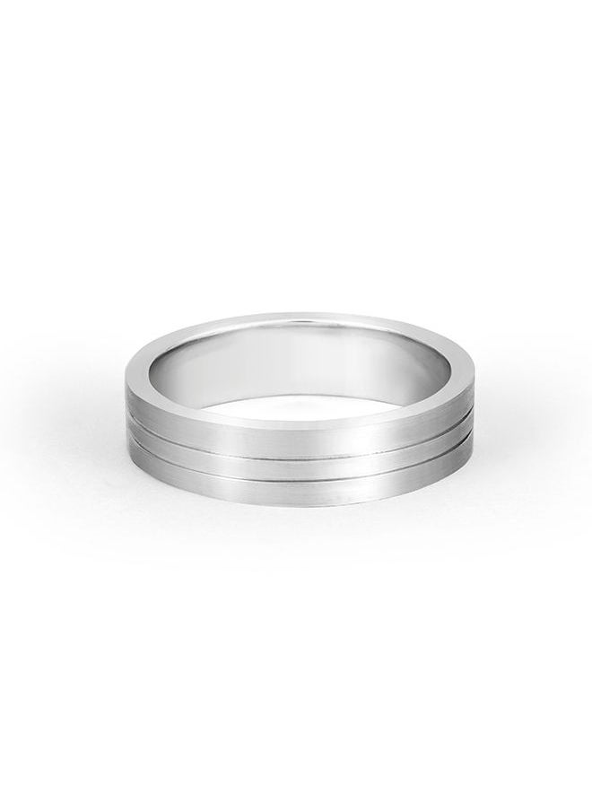 STARGEMS - Two Lines Carve Women Wedding Ring - Image 1
