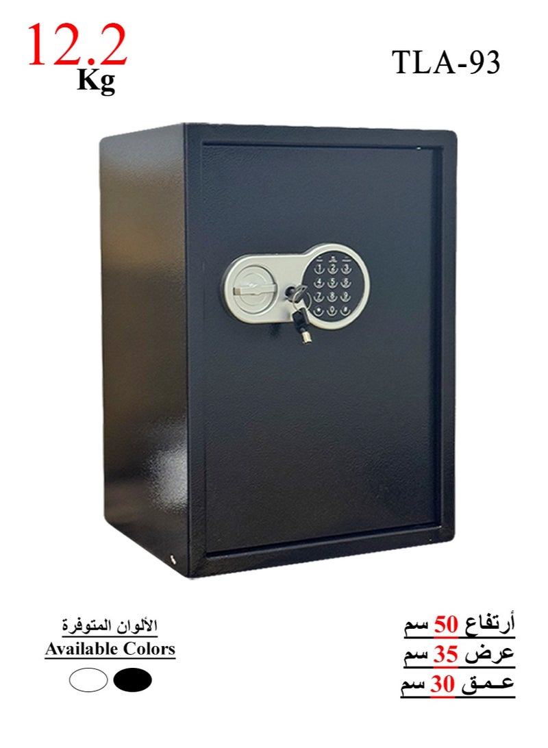 Luxury Fire-Resistant Digital Security Safe With Electronic Number Pad And Lock And Physical  Key 50*35*30 cm - 12.2 Kg - Image 1
