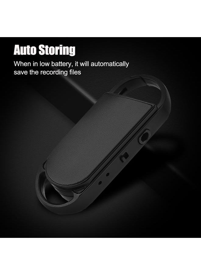 Thoraya - 8G 18 Hours Keychain Digital Voice Recorder 512kbps WAV to WMA/MP3/WAV Mini Audio Recorder - Image 1
