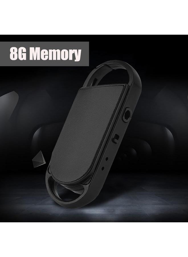 Thoraya - 8G 18 Hours Keychain Digital Voice Recorder 512kbps WAV to WMA/MP3/WAV Mini Audio Recorder - Image 1