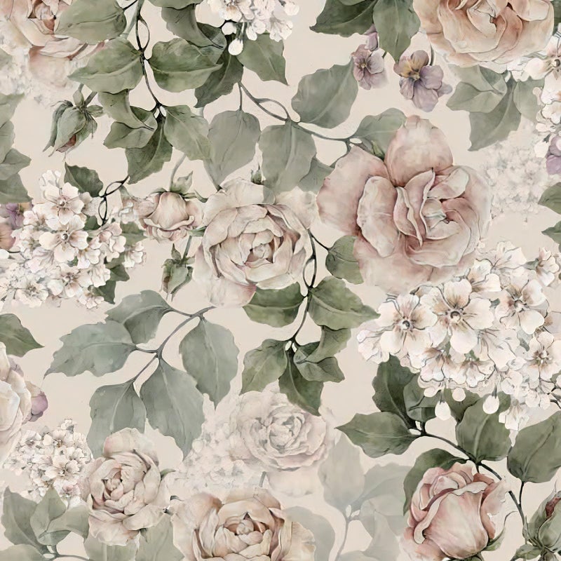 CiCiwind Peel and Stick Wallpaper Vintage Floral Contact Paper Farmhouse Flower Removable Self Adhesive Retro Rustic Wall Paper for Bedroom Bathroom Cabinets 173 787