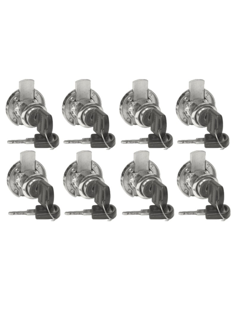 ROBUSTLINE Armstrong lock for Drawer/Cabinet/Cupboard - 507-24.5MM (8, Chrome Plated) 