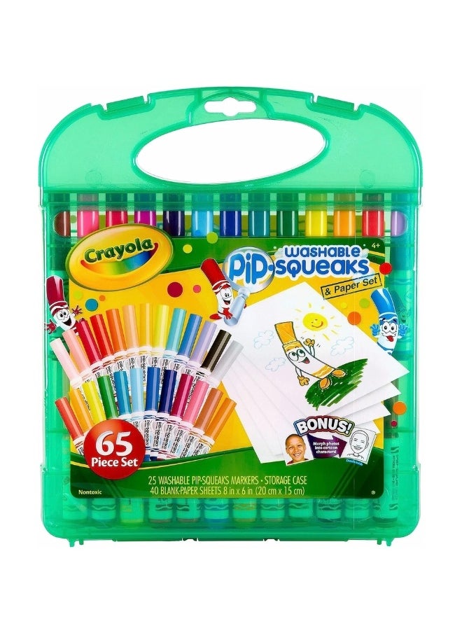 Crayola - Crayola - Washable Pip Squeaks & Paper Set with 25 Crayons - 04-5227 - Image 1