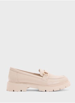 Ginger Chunky Metal Trim Detail Moccasin  - Image 1