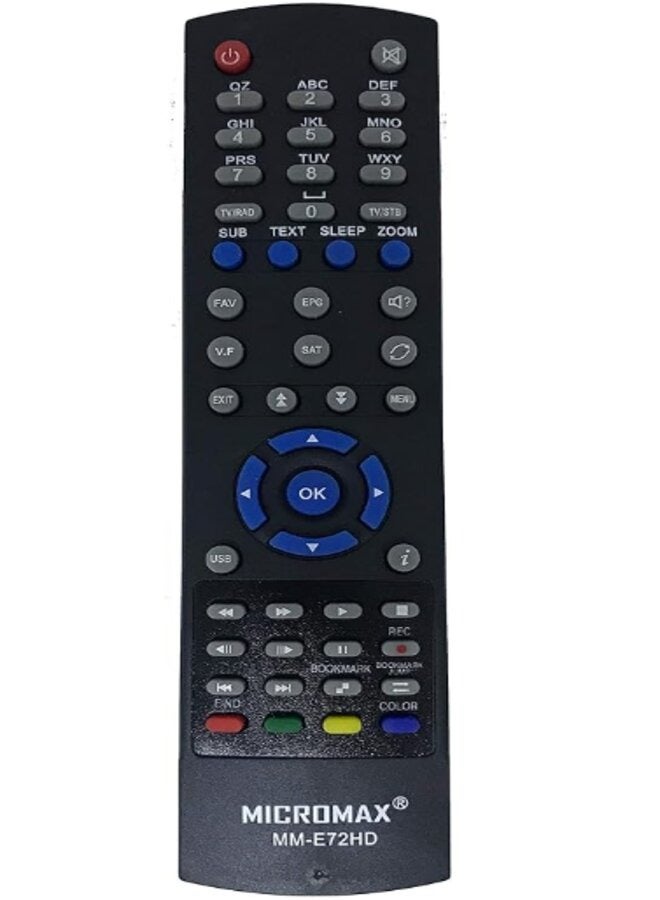 جهاز تحكم عن بعد لرسيفر مايكروماكس MM-E72HD