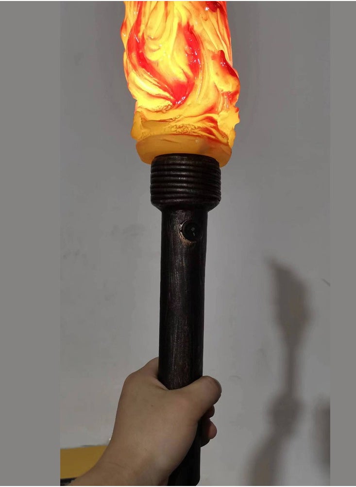 Generic Torch light torch props torch torch simulation electronic my world hand-held light stage opening ceremony flame light  - Image 3