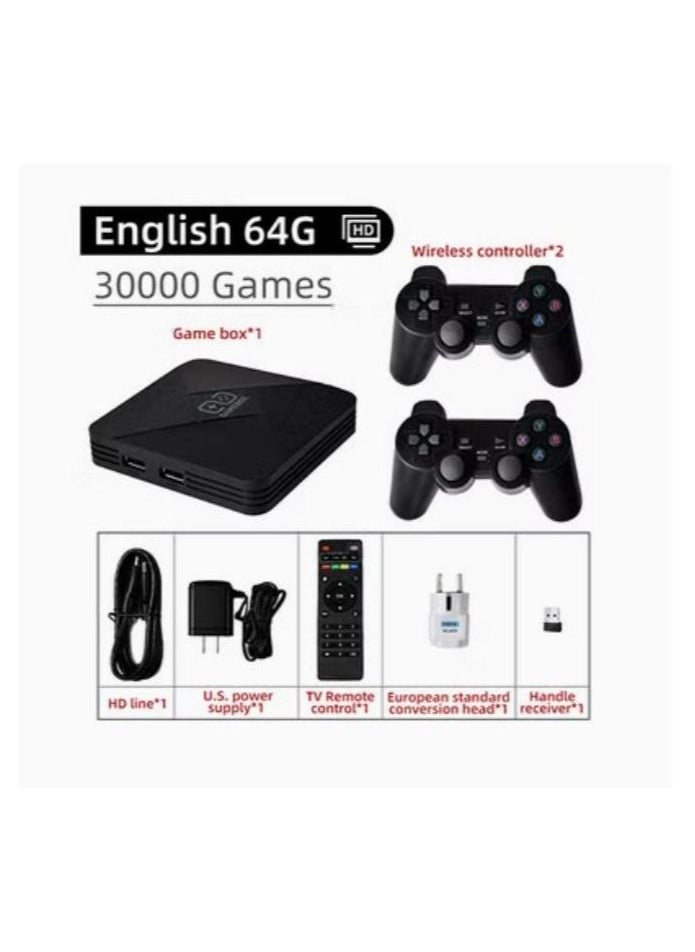 Generic - Video Game Console 2.4G Double Wireless Controller Game Stick 4K 30000 games 64GB Retro games - Image 1