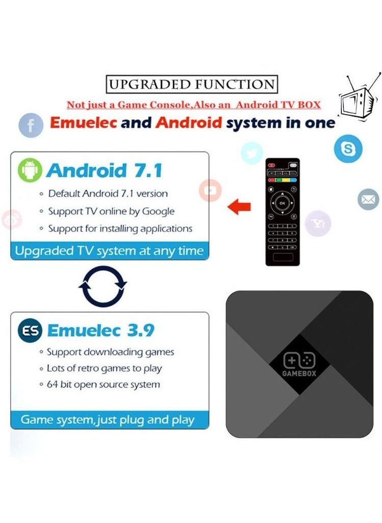 Generic - Video Game Console 2.4G Double Wireless Controller Game Stick 4K 30000 games 64GB Retro games - Image 1