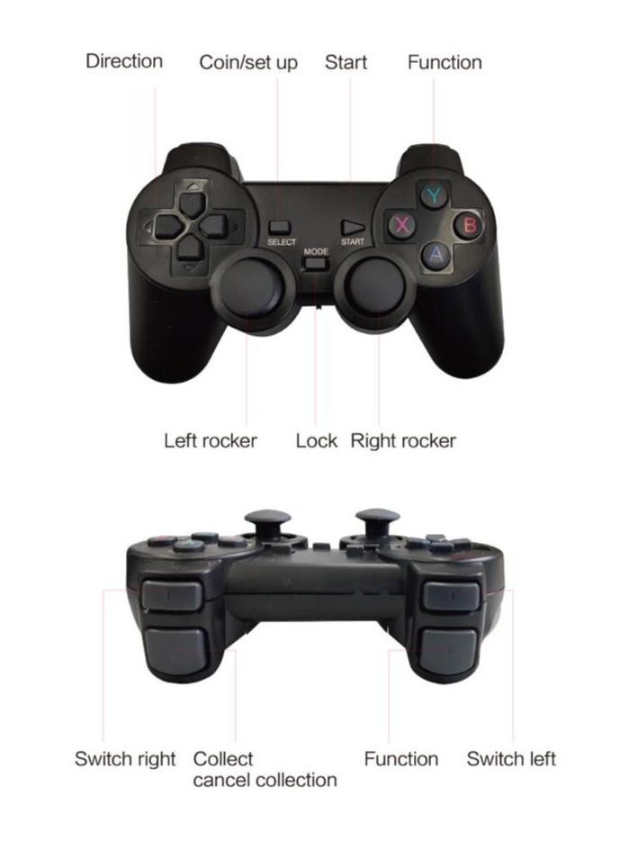 Generic - Video Game Console 2.4G Double Wireless Controller Game Stick 4K 30000 games 64GB Retro games - Image 1