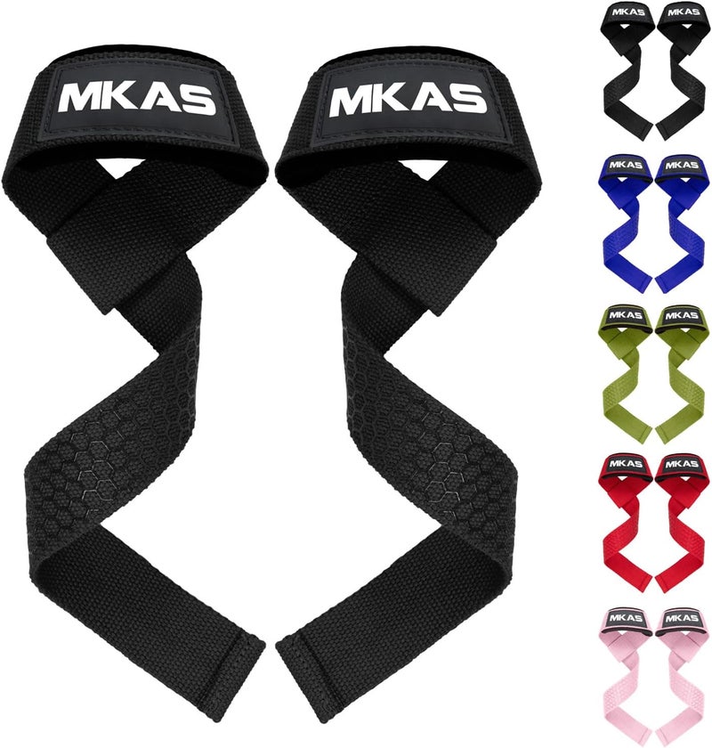 Goodern Lifting Wrist Straps,Lifting Straps for Weight Lifting,Bodybuilding, Powerlifting and Deadlifting,23'' Lifting Straps With Soft Padded Neoprene Cotton,Training Hand Bar Straps for Men & Women - Image 1