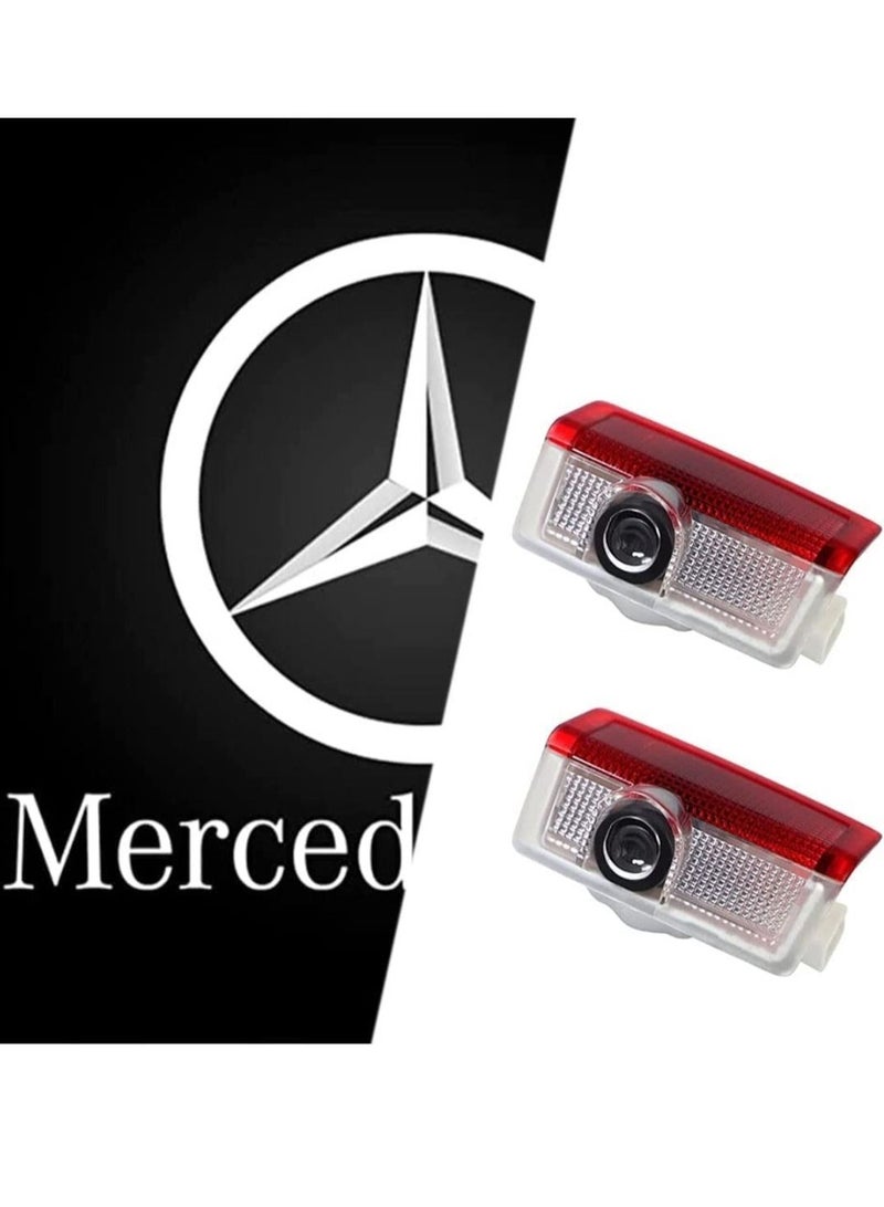 Generic Door Logo Light For Mercedes Welcome Lamp Door Puddle Light Compatible A B E C G GL GLA GLC GLE GLS Class 4Door W205 W213 W177 W176 - Image 1