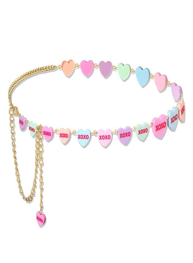 BVGA Valentines Waist Chain Body Chains for Dress Jeans Waist Chain Jewelry Valentines Outfits Accessories Gifts (Style-E, M:45.5in/115.6cm) - Image 1