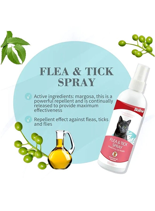 Bioline Flea and Tick Spray For Cat - 175ML - Image 2