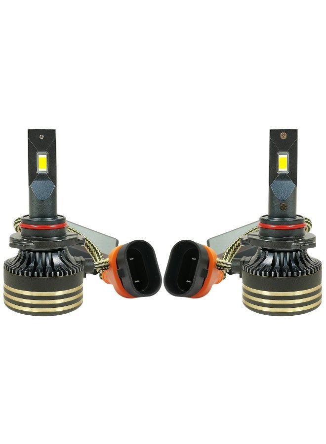 SPIDER NEW SPIDER PLUS M8 PRO 9005 LED Headlight Bulb 130W 30000LM 6500K Super Bright Beam, IP65 Waterproof, Aviation Aluminum 6063 Heat Dissipation, 12V-24V, 500% Higher Luminous Efficiency, Long Life >30000H, Suitable for Cars, SUVs, Motorcycles - Image 4