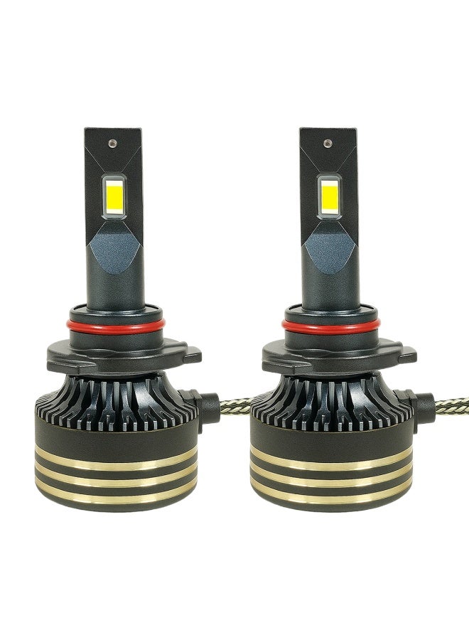 SPIDER NEW SPIDER PLUS M8 PRO 9005 LED Headlight Bulb 130W 30000LM 6500K Super Bright Beam, IP65 Waterproof, Aviation Aluminum 6063 Heat Dissipation, 12V-24V, 500% Higher Luminous Efficiency, Long Life >30000H, Suitable for Cars, SUVs, Motorcycles - Image 2