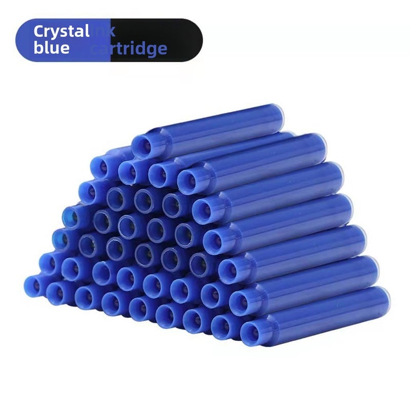 Generic Erasable Press-Action Fountain Pen for Students 10 crystal blue erasable ink capsules 