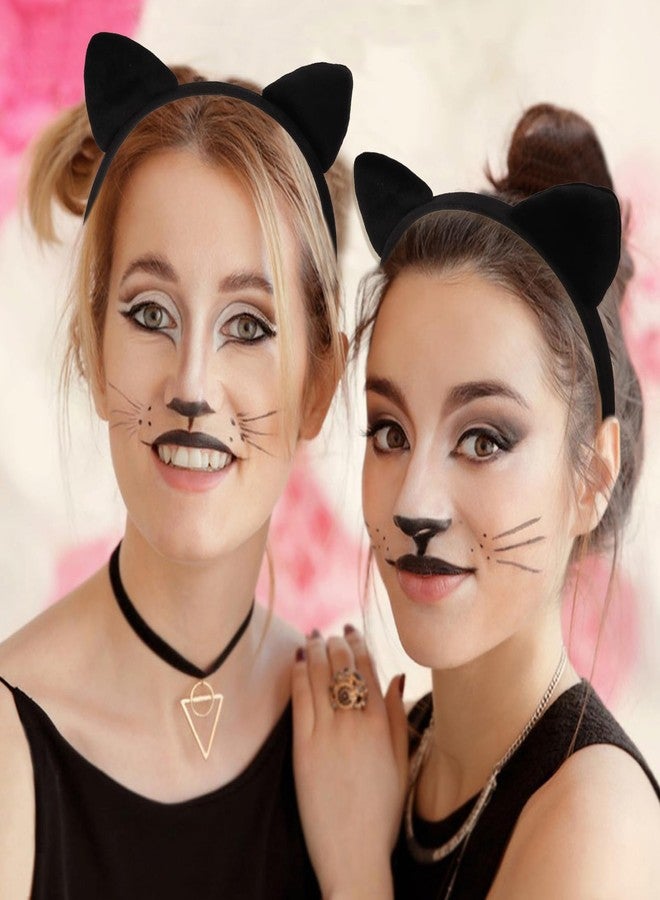 ACO-UINT Black Cat Ears Headband for Women Halloween Cosplay Costume Party Cute Hair Accessories for Adult - Image 3