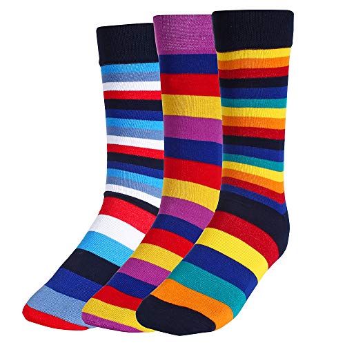CREATURE Men's Cotton Calf Length 3 Multi Color Casual Socks Combo of 3(SCS-2901) - Image 1